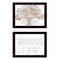 Homeroots Set Of Two Love or In the Moment 2 Black Framed Print Wall Art, 2PK 407930 - alternate 1