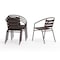 Flash Furniture Lila Bronze Metal Restaurant Stack Chairs with Metal Slats, 4PK 4-TLH-017C-BZ-GG - alternate 2