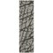 Homeroots 8' Runner Gray and Black Abstract Washable Non Skid Indoor Outdoor Runner Rug 559272 - alternate 3