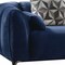 Homeroots 90" Blue Velvet Sofa With Silver Legs 318802 - alternate 2