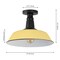 Jonathan Y Camila 14" 1-Light Classic Industrial Indoor/Outdoor Iron LED Semi Flush Mount, Matte Yellow JYL7617H - alternate 2