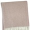 Homeroots 55" X 70" Dusty Rose And White Cotton Blend Woven Herringbone Plush Throw Blanket with Fringe 633084 - alternate 2