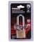 Prosource Padlock, Long Shackle, 3/16 in Dia Shackle, 2-1/4 in H Shackle, Steel Shackle, Brass Body, Solid Brass HD10032 - alternate 2
