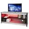 Homeroots 55in Light Gray Open Shelving TV Stand 480469 - alternate 3