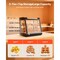 Vevor 3-Tier Commercial Food Warmer Display Pizza Cabinet 106Qt/100L LED Light NB-601 - alternate 2