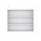 Homeroots 36" White Wood Three Tier Wall Mounted Floating Shelf 571738 - alternate 3