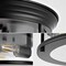 Jonathan Y Lauren 13.25" 2-Light Metal/Glass LED Flush Mount, Black JYL7446D - alternate 2