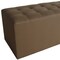 Homeroots 15in Tan Upholstered Faux Leather Bench 274816 - alternate 2