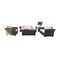 Hospitality Rattan Patio Fiji 5-Piece Seating Set with Cushion 901-1347-ATQ-5PS-GL - alternate 1