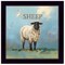 Homeroots Sherlock the Sheep Black Framed Print Wall Art 415338 - alternate 1