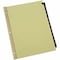 Universal Preprinted Simulated Leather Tab Dividers, 31-Tab, 1-31, 11x8.5, Buff UNV20822 - alternate 2