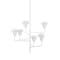 Hudson Valley Lighting Alora 32 in. Chandelier White Plaster 1286-WP - alternate 1