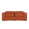 Homeroots 76in Orange and Silver Italian Leather Power Reclining Loveseat 720515 - alternate 2