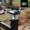 Home Zone Security 12-Lumen-Each 4 x 4 Solar LED Post Cap Lights, Black ELI0961V - alternate 2