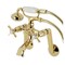 Kingston Brass Tub Wall Mount Clawfoot Tub Faucet with Hand Shower, Polished Brass KS289PB - alternate 1