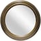 Infinity Instruments Pristine Round Wall Mirror, Antique Gold, 24in 20353AC - alternate 1