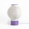 Jonathan Y Asian Lantern 15 in. Vintage Traditional Plant-Based PLA 3D Printed Dimmable LED Table Lamp, White/Pu USA1003A - alternate 2