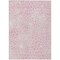 Homeroots 10' X 14' Pink And Ivory Geometric Washable Indoor Outdoor Area Rug 595108 - alternate 2