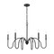 Z-Lite Jisele Matte Black 6 Light Chandelier 4505-6MB - alternate 2
