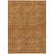 Homeroots 5' X 8' Copper And Ivory Geometric Washable Indoor Outdoor Area Rug 614066 - alternate 1