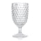 Martha Stewart 6 Piece 14.2 Ounce Clear Glass Hobnail Goblet Drinkware Set 120569.01 - alternate 2