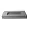 Alfi Brand 40 inch Solid Concrete Rectangular Countertop Sink ABCO40R - alternate 2