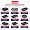 Bakken-Swiss 10-Piece Baking Set, Non-Stick Black Coating, Carbon Steel, PFOA, PFOS, PTFE Free by Bakken BK10PCSET - alternate 2