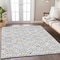 Homeroots 3' X 5' Silver Gray And Gold Floral Washable Indoor Outdoor Area Rug 595985 - alternate 2