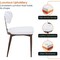 Leisuremod Dilenny Faux Leather Dining Chair - Modern Padded Side Chair with Steel Legs DC49W - alternate 4