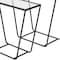 Homeroots 10" Clear Glass Frame Console Table 380697 - alternate 2