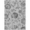 Homeroots 10' X 14' Gray Charcoal And Silver Floral Washable Indoor Outdoor Area Rug 589475 - alternate 3