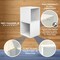Regency Niche Cubo Wood Stackable Storage Bookcase Shelf Organizer Cube- Snow White, 2PK NCBO132PKSN - alternate 3