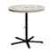 Leisure Craft 36" Round Perforated Pedestal Table, Portable, 40"H, Sandstone 36TAB40-SANDSTONE - alternate 1