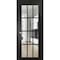 Sartodoors Solid Interior French, Felicia 3355 Matte Black with Clear Glass, Single Regular Panel Frame Trims FELICIA3355ID-BLK-3096 - alternate 1