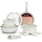 Bakken-Swiss Bakken 15-Piece Non-Stick Cookware Set with Detachable Handles, Stackable, Dishwasher Safe BKCWSTK15WH - alternate 1