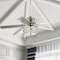 Jonathan Y Crista 52" 3-Light Metal/Wood LED Ceiling Fan, Chrome JYL9600A - alternate 2