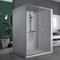 Fab Glass And Mirror Sorrento Lux 44-48in. W x 62-3/8in. H Double Sliding Semi Frameless Shower Door with 5/16in. SHSOL48X62CH - alternate 2