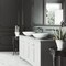 Vigo Lotus Modern White Matte Stone 16 in. L x 16 in. W x 5 in. H Round Vessel Bathroom Sink VG04015 - alternate 2