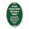 Signmission Is Your Parking Permit Displayed & Visible, 12 In X 18 In Architectural Oval, Heavy Gauge Aluminum A-OV-G-1218-9969 - alternate 1