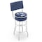 Holland Bar Stool Co 25" Chrome 2-Ring Eastern Illinois Swivel Bar Stool, Back L7C425EastIL - alternate 1