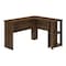 Homeroots 47" Brown Wood Corner Computer Desk 489890 - alternate 1