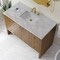 James Martin Vanities Hudson 48" Sgl Vanity, Honey Oak w/ 3 CM Victorian Silver Silestone Top w/FreePower Wireless Charger 435-V48-HNO-FVSL - alternate 2