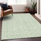 Homeroots 8' X 10' Mint Green And Beige Ogee Washable Indoor Outdoor Area Rug 601629 - alternate 2