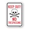 Signmission Keep Out No Trespassing, Heavy-Gauge Aluminum Rust Proof Parking Sign, 18" H, A-1824-25123 A-1824-25123 - alternate 1