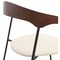 Leisuremod Lyra Collection Modern Chair in Walnut Color back and Taupe Seat, 4PK LCWB-41TP4 - alternate 2