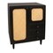 Homeroots 32in Black Distressed Solid Wood Three Drawer Sideboard with Two Doors 606264 - alternate 2