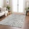Homeroots 8' X 10' Gray And Ivory Animal Print Washable Indoor Outdoor Area Rug 600621 - alternate 2