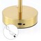 Jonathan Y Carson 12.75" Modern Minimalist Iron Rechargeable Integrated Portable LED Table Lamp, Brass Gold/Whit JYL7110C - alternate 2