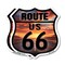 Signmission Route Us 66 Sunset, 18 inch X 18 inch, Plastic Sign, 2PK SHI-P-2PACK-18-482 - alternate 1