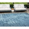 Homeroots 8' X 10' Blue Ikat Washable Indoor Outdoor Area Rug 576974 - alternate 1